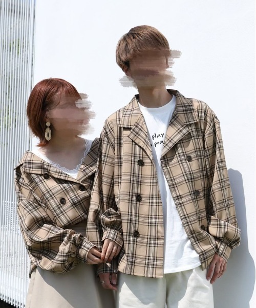 PairPair（ペアペア）の「袖ボリュームチェックシャツ（シャツ/ブラウス・レディース・ライトベージュ/ベージュ/ブラック・FREE）」の8枚目の写真