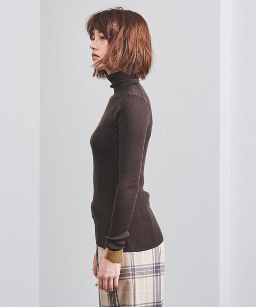 UNITED ARROWS(ユナイテッドアローズ)の「UBCB シルクリブ タートルネック ニット 20AW(ニット/セーター・レディース・ダークブラウン・フリー)」の10枚目の写真