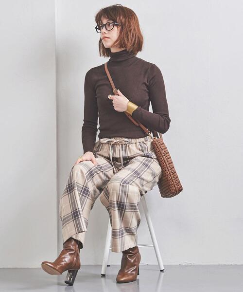 UNITED ARROWS(ユナイテッドアローズ)の「UBCB シルクリブ タートルネック ニット 20AW(ニット/セーター・レディース・ダークブラウン・フリー)」の12枚目の写真