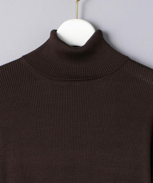 UNITED ARROWS(ユナイテッドアローズ)の「UBCB シルクリブ タートルネック ニット 20AW(ニット/セーター・レディース・ダークブラウン・フリー)」の5枚目の写真