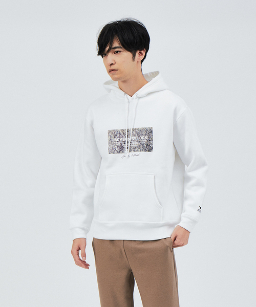 ABAHOUSE（アバハウス）の「【Pollock】Number31 プルオーバーパーカー（パーカー・メンズ・ホワイト/ブラウン/ブラック/グレイッシュブルー・46/50/48）」の2枚目の写真