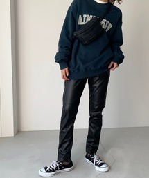 CANAL JEAN | RED CHOP WORKS(レッドチョップワークス) エコレザークロップドパンツ(その他パンツ)