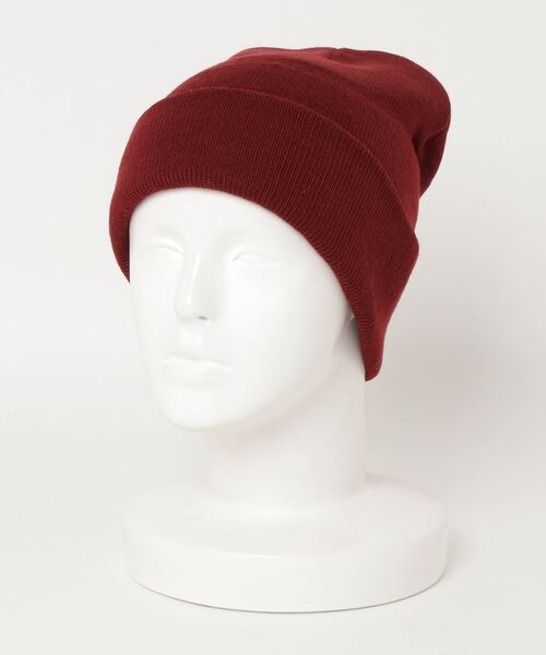 JABURO（ジャブロー）の「【 JABURO / ジャブロー 】 SOLID BEANIE / ソリッド ニット帽（ニットキャップ/ビーニー・メンズ・ワイン/ロイヤルブルー/グレー/ネイビー/ブラック/レッド・FREE）」の6枚目の写真
