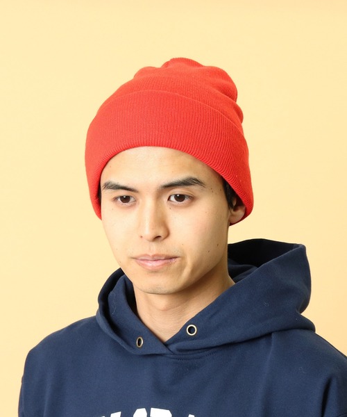 JABURO（ジャブロー）の「【 JABURO / ジャブロー 】 SOLID BEANIE / ソリッド ニット帽（ニットキャップ/ビーニー・メンズ・ワイン/ロイヤルブルー/グレー/ネイビー/ブラック/レッド・FREE）」の9枚目の写真