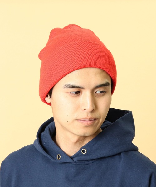 JABURO（ジャブロー）の「【 JABURO / ジャブロー 】 SOLID BEANIE / ソリッド ニット帽（ニットキャップ/ビーニー・メンズ・ワイン/ロイヤルブルー/グレー/ネイビー/ブラック/レッド・FREE）」の10枚目の写真