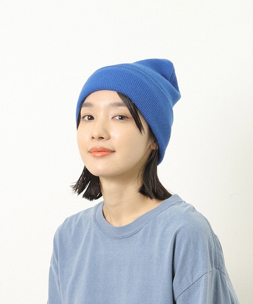 JABURO（ジャブロー）の「【 JABURO / ジャブロー 】 SOLID BEANIE / ソリッド ニット帽（ニットキャップ/ビーニー・メンズ・ワイン/ロイヤルブルー/グレー/ネイビー/ブラック/レッド・FREE）」の13枚目の写真
