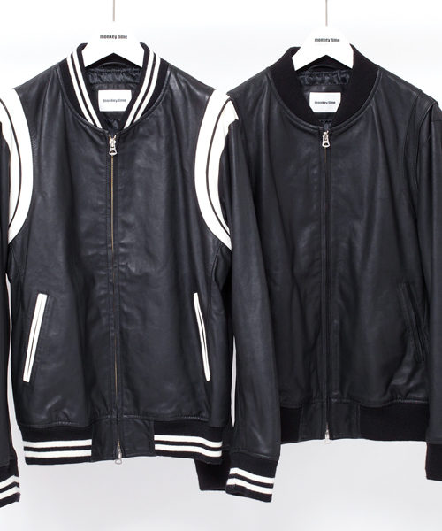 MONKEY TIME（モンキータイム）の「MT シープ ショルダー パネル ブルゾン ◆（ブルゾン・メンズ・ブラック/その他1・SMALL/LARGE/MEDIUM/X-LARGE）」の3枚目の写真