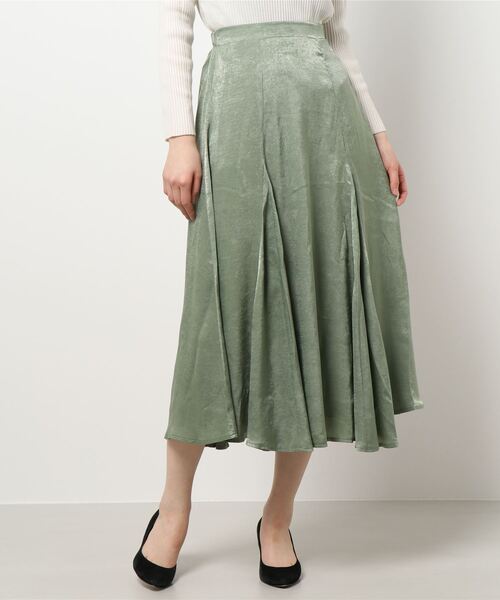 KOBE LETTUCE（コウベレタス）の「光沢パネルフレアスカート（スカート・レディース・グリーン/ブルー系その他/ピンク/ベージュ・FREE）」の13枚目の写真