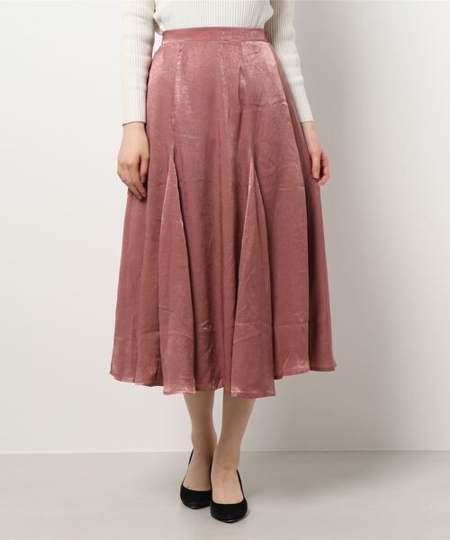 KOBE LETTUCE（コウベレタス）の「光沢パネルフレアスカート（スカート・レディース・グリーン/ブルー系その他/ピンク/ベージュ・FREE）」の11枚目の写真