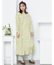 POU DOU DOU | ランドスケーププリントワンピース(ワンピース)