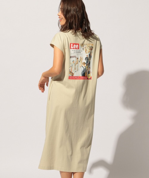 BAYFLOW（ベイフロー）の「【Lee(リー)】カットソーワンピース（ワンピース・レディース・チャコールグレー/ベージュ/オフホワイト・FREE）」の5枚目の写真