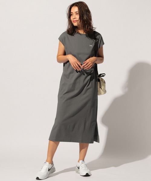 BAYFLOW（ベイフロー）の「【Lee(リー)】カットソーワンピース（ワンピース・レディース・チャコールグレー/ベージュ/オフホワイト・FREE）」の15枚目の写真