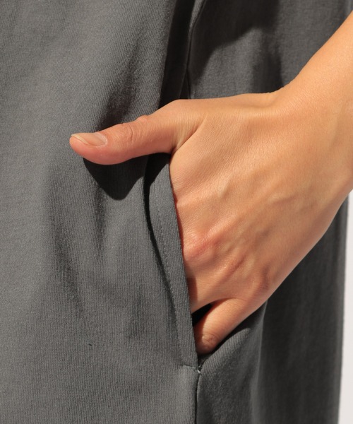 BAYFLOW（ベイフロー）の「【Lee(リー)】カットソーワンピース（ワンピース・レディース・チャコールグレー/ベージュ/オフホワイト・FREE）」の6枚目の写真