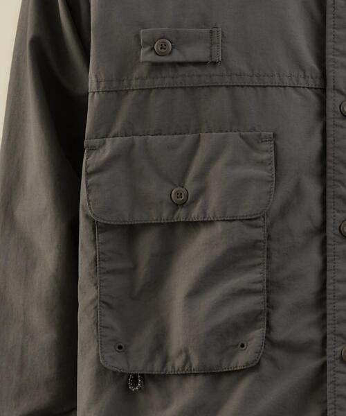 green label relaxing（グリーンレーベルリラクシング）の「★ [ GLR/ lab ] ナイロン コットン ワークシャツ ＜ セットアップ可能 ＞（シャツ/ブラウス・メンズ・ブラック/グレー/オリーブ・L/M/S/XL）」の17枚目の写真