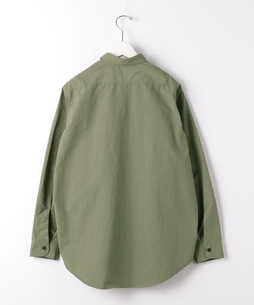 green label relaxing（グリーンレーベルリラクシング）の「★ [ GLR/ lab ] ナイロン コットン ワークシャツ ＜ セットアップ可能 ＞（シャツ/ブラウス・メンズ・ブラック/グレー/オリーブ・L/M/S/XL）」の14枚目の写真