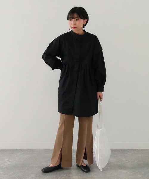 Factor=（ファクターイコール）の「センタースリットイージーフレアパンツ（その他パンツ・レディース・ブルー/モカ・FREE）」の6枚目の写真