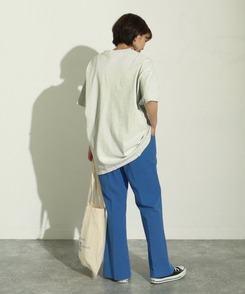 Factor=（ファクターイコール）の「センタースリットイージーフレアパンツ（その他パンツ・レディース・ブルー/モカ・FREE）」の13枚目の写真