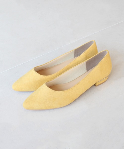 chocolates(チョコラテス)の「晴雨兼用 ポインテッドローヒールパンプス【日本製】(パンプス・レディース・ライトピンク/マスタード/ブラック/ライトグリーン/ライトグレー/ブラック系その他/モカ/ベージュ・22cm/24cm/23.5cm/23cm/22.5cm/24.5cm/25cm)」の7枚目の写真