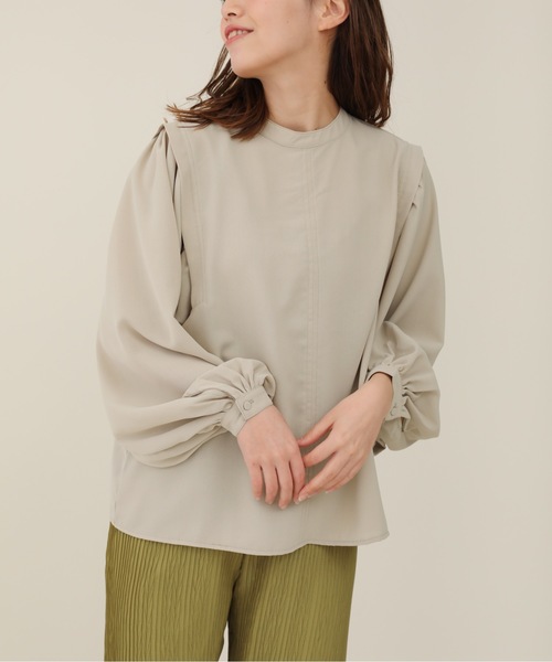 sakishimatokyo（サキシマトーキョー）の「【ZOZO限定】サキシマamp「クルーネックノボリューム袖ブラウス／シアーブラウス」（シャツ/ブラウス・レディース・アイボリー/ラベンダー/ブラック/グリーン系その他・FREE）」の15枚目の写真