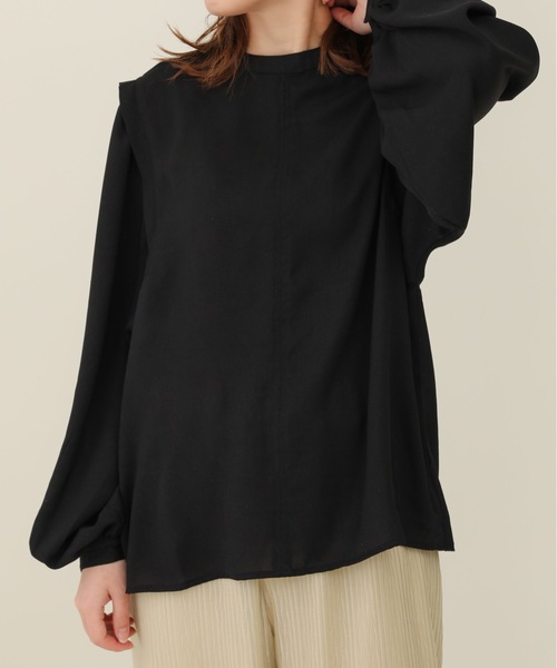 sakishimatokyo（サキシマトーキョー）の「【ZOZO限定】サキシマamp「クルーネックノボリューム袖ブラウス／シアーブラウス」（シャツ/ブラウス・レディース・アイボリー/ラベンダー/ブラック/グリーン系その他・FREE）」の10枚目の写真