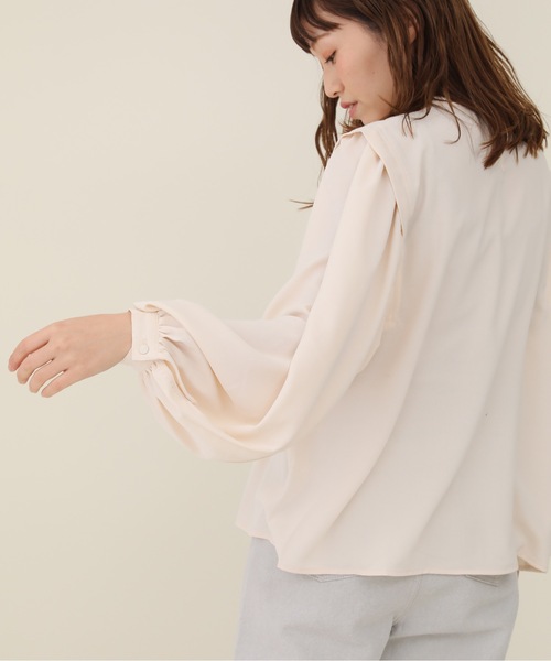 sakishimatokyo（サキシマトーキョー）の「【ZOZO限定】サキシマamp「クルーネックノボリューム袖ブラウス／シアーブラウス」（シャツ/ブラウス・レディース・アイボリー/ラベンダー/ブラック/グリーン系その他・FREE）」の14枚目の写真