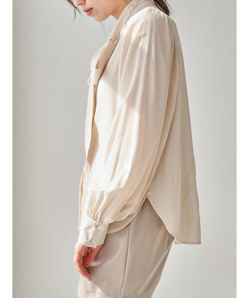 earth music&ecology(アースミュージックアンドエコロジー)の「2wayクラシックボウタイブラウス *(シャツ/ブラウス・レディース・アイボリー/イエロー/ライトピンク・FREE)」の14枚目の写真