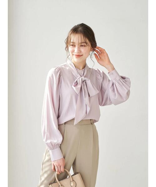 earth music&ecology(アースミュージックアンドエコロジー)の「2wayクラシックボウタイブラウス *(シャツ/ブラウス・レディース・アイボリー/イエロー/ライトピンク・FREE)」の16枚目の写真