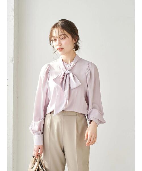 earth music&ecology(アースミュージックアンドエコロジー)の「2wayクラシックボウタイブラウス *(シャツ/ブラウス・レディース・アイボリー/イエロー/ライトピンク・FREE)」の17枚目の写真