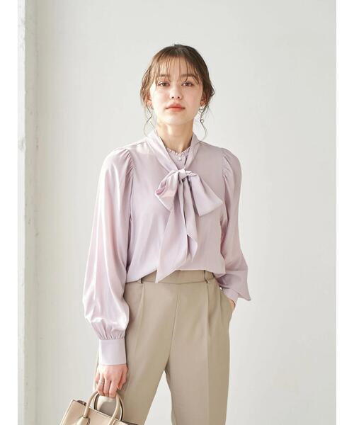 earth music&ecology(アースミュージックアンドエコロジー)の「2wayクラシックボウタイブラウス *(シャツ/ブラウス・レディース・アイボリー/イエロー/ライトピンク・FREE)」の19枚目の写真