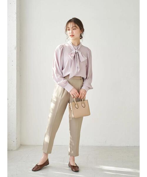 earth music&ecology(アースミュージックアンドエコロジー)の「2wayクラシックボウタイブラウス *(シャツ/ブラウス・レディース・アイボリー/イエロー/ライトピンク・FREE)」の22枚目の写真