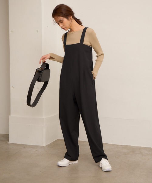 ロペマドモアゼル　オールインワン　サロペット　コンビネゾン ROPÉ(ロペ) / 【洗える】【セット対応】リネンコンビネゾン