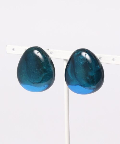 Dominique Denaive（ドミニクデネーブ）の「【DOMINIQUE DENAIVE】ストーンピアス（ピアス（両耳用）・レディース・クリアレッド/ライム/ダークブルー・FREE）」の2枚目の写真