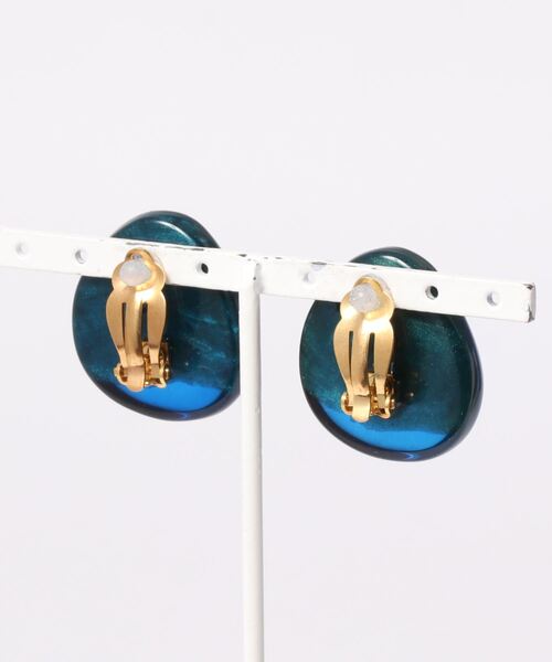 Dominique Denaive（ドミニクデネーブ）の「【DOMINIQUE DENAIVE】ストーンピアス（ピアス（両耳用）・レディース・クリアレッド/ライム/ダークブルー・FREE）」の4枚目の写真