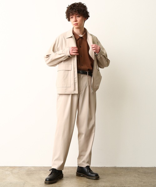 JUNRED(ジュンレッド)の「【セットアップ対応】NEWテクスチャーTRワイドバルーン(その他パンツ・メンズ・ベージュ/ブラウン/サックスブルー・S/M/L)」の21枚目の写真