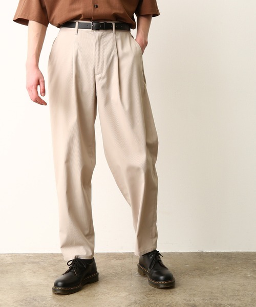 JUNRED(ジュンレッド)の「【セットアップ対応】NEWテクスチャーTRワイドバルーン(その他パンツ・メンズ・ベージュ/ブラウン/サックスブルー・S/M/L)」の18枚目の写真