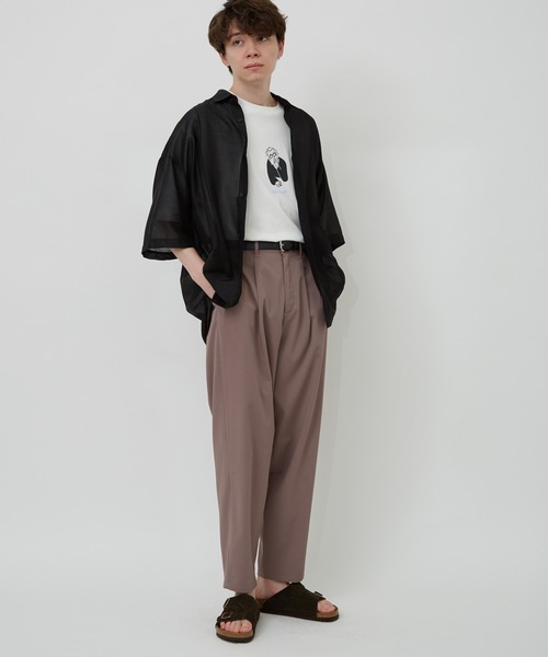 JUNRED(ジュンレッド)の「【セットアップ対応】NEWテクスチャーTRワイドバルーン(その他パンツ・メンズ・ベージュ/ブラウン/サックスブルー・S/M/L)」の10枚目の写真