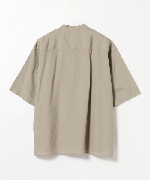 BEAMS（ビームス）の「BEAMS / バンドカラー イージー 5分袖 シャツ（シャツ/ブラウス・メンズ・ベージュ/ネイビー/オリーブ・MEDIUM/X-LARGE/SMALL/LARGE）」の14枚目の写真