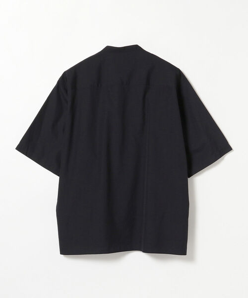 BEAMS（ビームス）の「BEAMS / バンドカラー イージー 5分袖 シャツ（シャツ/ブラウス・メンズ・ベージュ/ネイビー/オリーブ・MEDIUM/X-LARGE/SMALL/LARGE）」の16枚目の写真