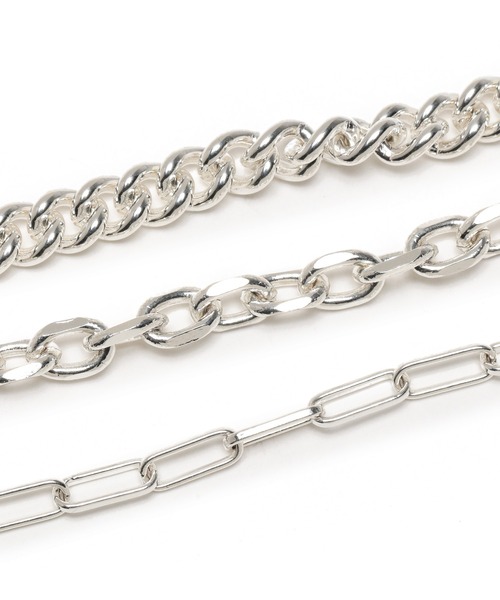 PAGEBOY（ページボーイ）の「レイヤードチェーンブレス（ブレスレット・レディース・シルバー・ONE SIZE）」の6枚目の写真