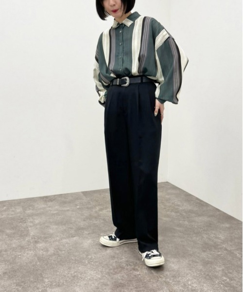 apres jour mignon(アプレジュールミニョン)の「アソート柄シャツ【ZOZOTOWN限定アイテム】(シャツ/ブラウス・レディース・ベージュ/ブラック系その他/アイボリー/ライトベージュ・X-LARGE/フリー)」の10枚目の写真