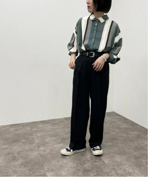 apres jour mignon(アプレジュールミニョン)の「アソート柄シャツ【ZOZOTOWN限定アイテム】(シャツ/ブラウス・レディース・ベージュ/ブラック系その他/アイボリー/ライトベージュ・X-LARGE/フリー)」の11枚目の写真