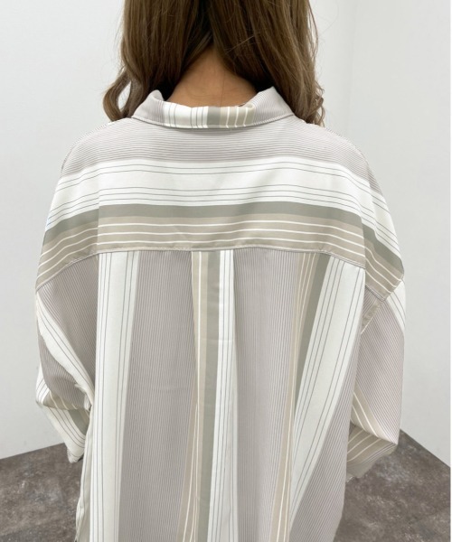 apres jour mignon(アプレジュールミニョン)の「アソート柄シャツ【ZOZOTOWN限定アイテム】(シャツ/ブラウス・レディース・ベージュ/ブラック系その他/アイボリー/ライトベージュ・X-LARGE/フリー)」の22枚目の写真