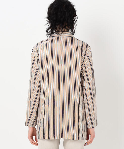 TOMORROWLAND （トゥモローランド）の「サマーストライプ テーラードジャケット（テーラードジャケット・レディース・ベージュ系その他2・36/34）」の7枚目の写真
