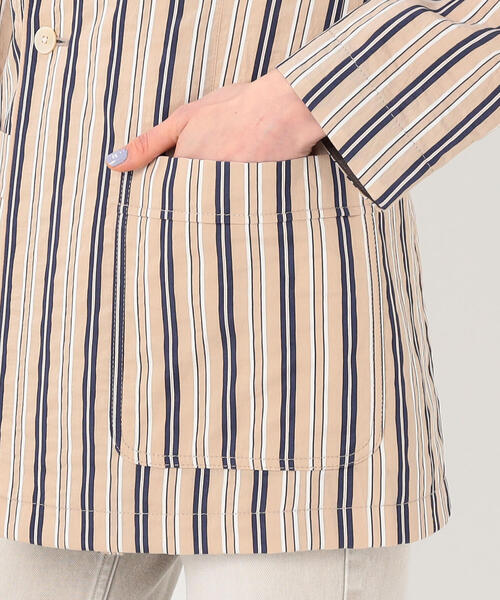 TOMORROWLAND （トゥモローランド）の「サマーストライプ テーラードジャケット（テーラードジャケット・レディース・ベージュ系その他2・36/34）」の13枚目の写真