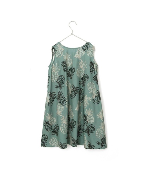 MAKE YOUR DAY（メイクユアデイ）の「2WAYパイナップル柄サンドレス■80～140cm（ワンピース・キッズ・ミント/モカ・140/80/90/100/130/110/120）」の11枚目の写真