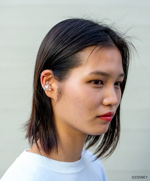 Disney（ディズニー）の「ミッキーマウス/プリズムイヤーカフセット（イヤーカフ・レディース・ピンク/クリア・FREE）」の2枚目の写真