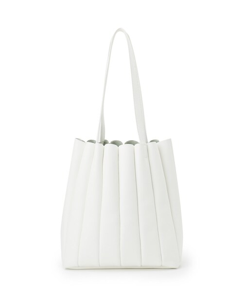 DRESKIP（ドレスキップ）の「◆かぼちゃプリーツトート（トートバッグ・レディース・ブラック/ベージュ/オフホワイト/ピンク系・00）」の8枚目の写真