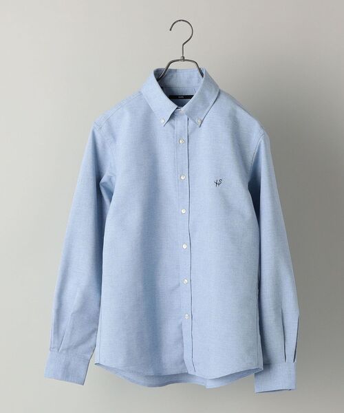 SHIPS(シップス)の「【WEB限定】SHIPS: 防シワ・吸水速乾・UVケア Drymix(R) ワンポイント ロゴ オックスフォード ボタンダウン シャツ 2(シャツ/ブラウス・メンズ・ブルー/ホワイト/ライトブルー・LARGE/XX-LARGE/SMALL/X-LARGE/MEDIUM)」の2枚目の写真