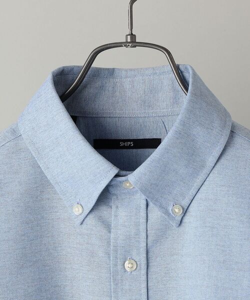 SHIPS(シップス)の「【WEB限定】SHIPS: 防シワ・吸水速乾・UVケア Drymix(R) ワンポイント ロゴ オックスフォード ボタンダウン シャツ 2(シャツ/ブラウス・メンズ・ブルー/ホワイト/ライトブルー・LARGE/XX-LARGE/SMALL/X-LARGE/MEDIUM)」の6枚目の写真