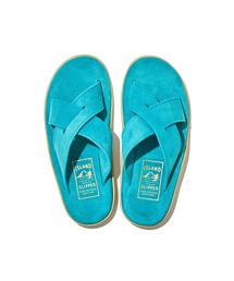 ISLAND SLIPPER / PT223/SUEDE TURQUOISE/レザーサンダル